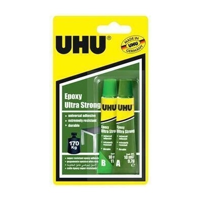 UHU Epoxidové lepidlo "Epoxy Ultra Strong", 2x 10 ml, dvousložkové