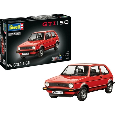 Revell VW Golf 1 GTi 50 Years obsahuje barvy a lepidlo Giftset 05623 1:24