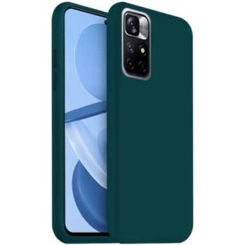Калъф за Xiaomi Redmi 10/ Redmi Note 11 4G, Jelly case, тъмно зелен