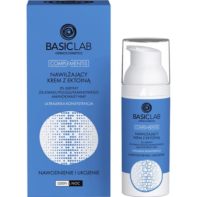 BasicLab Complementis hydratační ultralehký krém s ektoinovou hydratací a zklidněním 50 ml
