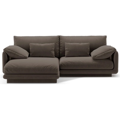 Micadoni Кафяв кадифен ъглов диван (ляв ъгъл) Torino - Micadoni (MIC_LC_S_184_F1_TORINO5)