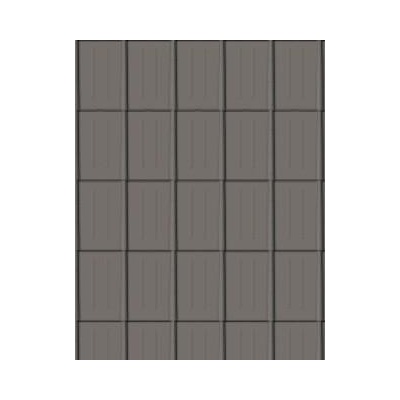 Prefa Falcovaná taška 600 x 420 Základní šablona stucco P.10 Světle šedá