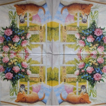 Ambiente obrúsky Relax na sluníčku 33x33cm