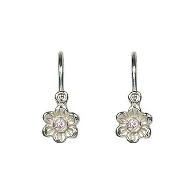 INFINITYSILVER Stříbrné dětské náušnice kytičky ROZÁRKA 001851501802