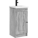 vidaXL Баня с мивка Сив Сонома 42 x 40 x 84, 5 см Инженерна дървесина (890060)