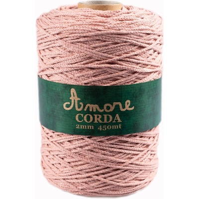 Borgo de Pazzi Amore CORDA 2mm Starorůžová 420