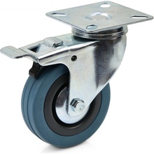Pro-Tech Tools Koliesko na vozíky PP/guma 75x21mm otočné s brzdou 15928