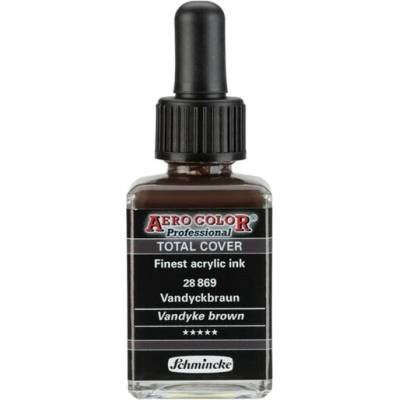 Schmincke Aero Color akrylový atrament Professional Total Cover 28 ml 869 vandyke hnedá