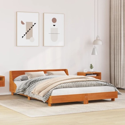 zahrada-XL 850730 Postel bez matrace voskově hnědá masivní borovice