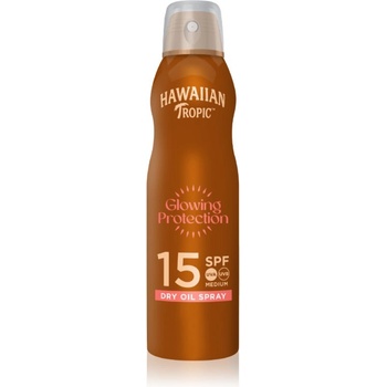 Hawaiian Tropic Glowing Protection Dry Oil Spray слънцезащитен спрей SPF 15 177ml
