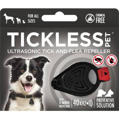 Tickless pet Ultrazvukový odpuzovač klíšťat a blech pro psy barvy black 1 kus