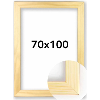 Fotorámeček Modena Rozměr: 70 x 100 cm, Barva: Přírodní, Typ zasklení: Plexi
