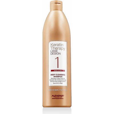 Alfaparf Keratin Therapy Lisse Design hloubkově čisticí šampon před keratinovým narovnáváním vlasů 500 ml