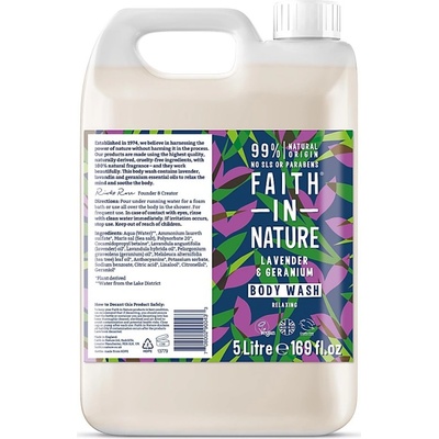 Faith in Nature přírodní sprchový gel Levandule 5 l