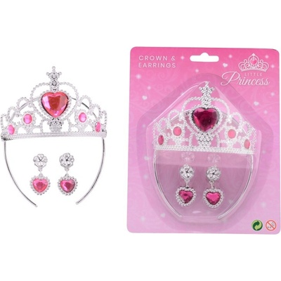 Johntoys Sada pro princezny korunka + náušnice.