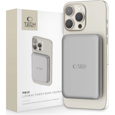 Tech-Protect PB10 Lifemag MagSafe 5000mAh titanium