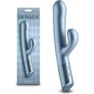  Вибратор с клитор стимулатор, 24см. - Royals Countess Metallic (NSTOYS1093)