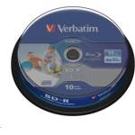 Verbatim BD-R SL Datalife HTL (10-pack)Blu-Ray/Spindle/6x/25GB Wide Printable (43804)