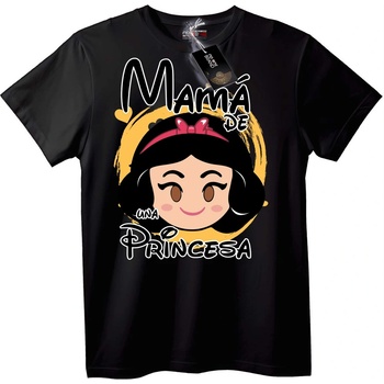 NOONEBRAND Тениска Майка на принцеса - 4XL, Black