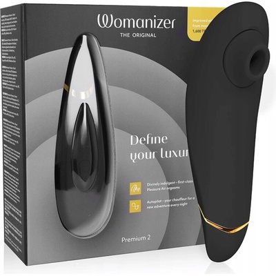 Womanizer Premium 2 Black Bezdotykový masér klitorisu