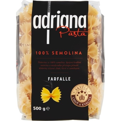 Adriana těstoviny semolinové farfalle 0,5 kg