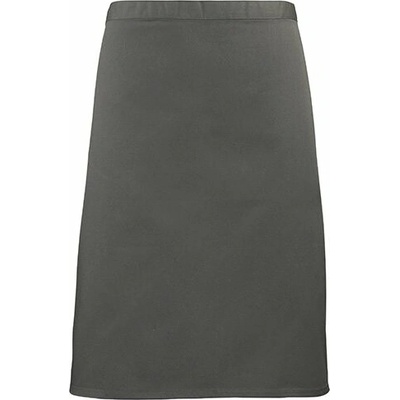 Premier Workwear Pracovní zástěra středně dlouhá PR151 Dark Grey Pantone 431 70x50cm