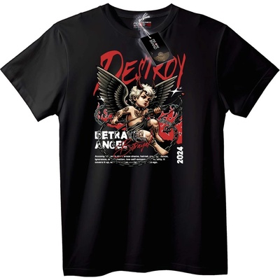 NOONEBRAND Тениска Предаден Ангел 2024 - 2XL, Black