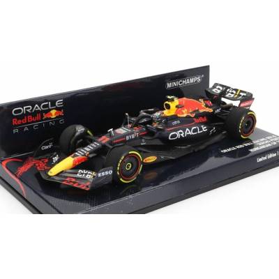 MINICHAMPS RED BULL F1 RB18 TEAM ORACLE RED BULL RACING N 11 HUNGARIAN GP 2022 SERGIO PEREZ - MATT BLUE YELLOW RED 1:43