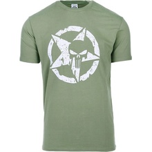 Fostex Garments tričko Allied Star punisher oliv