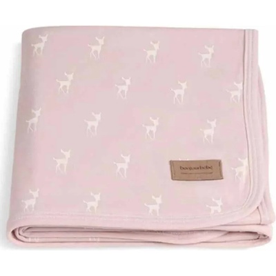 Bonjourbebe Бебешко одеяло Bonjourbebe - 65 x 80 cm, Deer Pink (06RN36037)