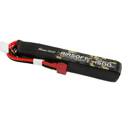 Gens ace Батерия Gens ace, 25C, 1500mAh, 3S1P, 11.1V, Airsoft Gun Lipo Battery с T конектор (GEA15003S25D)