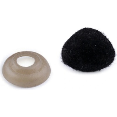 Pro Háčkování Čumáček bezpečnostní 10 x 12 mm černý sametový Počet ks v balení: 1 ks