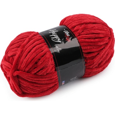 Pletací žinylková příze Happy Baby 100 g Varianta: 6 (41142) červená, Balení: 1 ks 58132/148189/267630