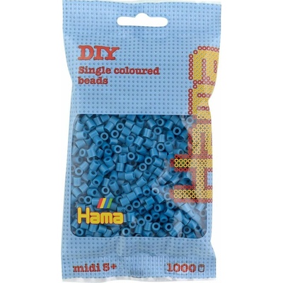 HAMA korálky tyrkysové MIDI - 1000 ks