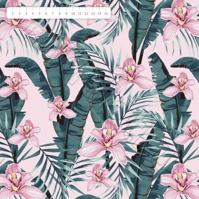 Softshell orchidej s listy by MIMI