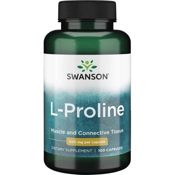 Swanson L-Proline, 500 mg, 100 капсули, Swanson (SW1028)