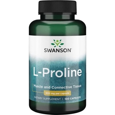 Swanson L-Proline, 500 mg, 100 капсули, Swanson (SW1028)