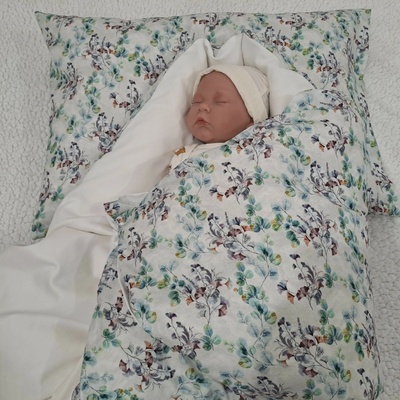Pro útulný domov Péřová zavinovačka Lístky ginkgo biloba Sada 4v1