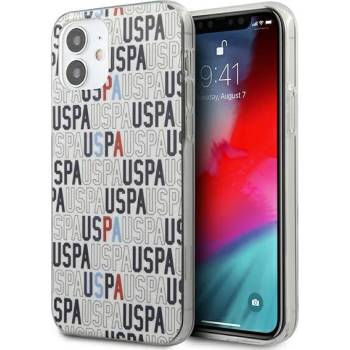 U. S. Polo Assn Калъф за телефон US Polo USHCP12SPCUSPA6 Logo Mania Collection за iPhone 12 mini, бял (KXG0016282)