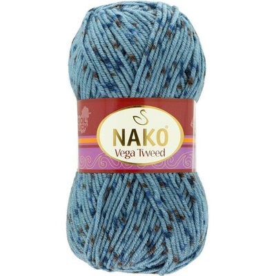 Nako Vega Tweed 31764 modrá s tmavě modrou a hnědou