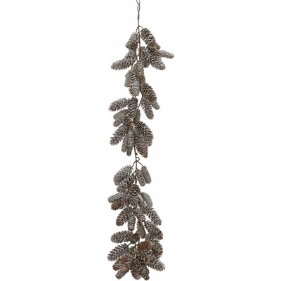 GIRLANDA ŠIŠKY, ZASNEŽENÉ 95CM