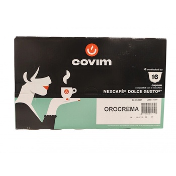Covim Orocrema 96 бр (6x16) кафе капсули, съвместими с Dolce Gusto®