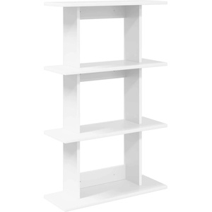 vidaXL Стенен рафт Монтиране на стена Бяло 56 x 20 x 90 см (8012068)