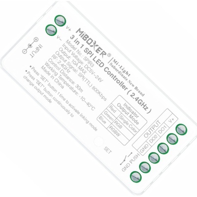Řídicí jednotka MiBoxer LED 2,4 GHz RGB/RGBW/ARGB WS2811 WS2814 SPIR3