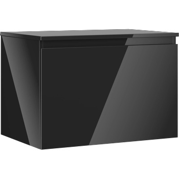 Mexen Orio баня шкаф под умивалник 70 см с плот, 1 чекмедже, черен гланц - 91A10-07047-1-BFC70 (91A10-07047-1-BFC70)
