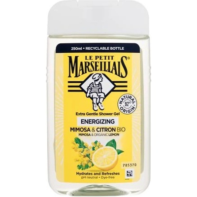Le Petit Marseillais Extra Gentle Shower Gel Mimosa & Bio Lemon енергизиращ душ гел 250 ml унисекс