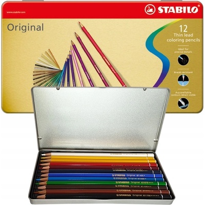 Stabilo Original 8773-6 Arty+ 12 ks sada v plechu