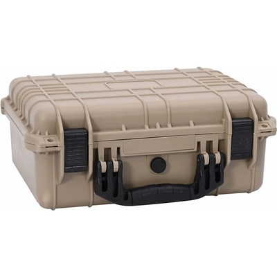 vidaXL Твърд куфар Пясък 40, 5 x 33 x 17, 5 см Полипропилен и ABS (42008110)