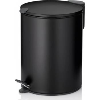 Kela Кош за отпадъци с педал Mats - черен - 5л (KELA 23702)