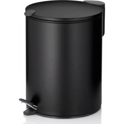Kela Кош за отпадъци с педал Mats - черен - 5л (KELA 23702)